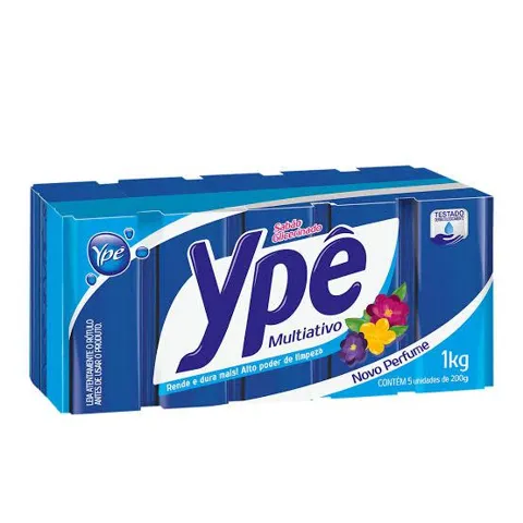 Sabão em Barra YPE Azul MULTIATIVO 5X1 900G