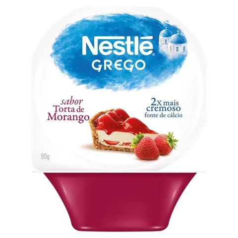 Iogurte Grego Nestlé Calda de Morango 90g