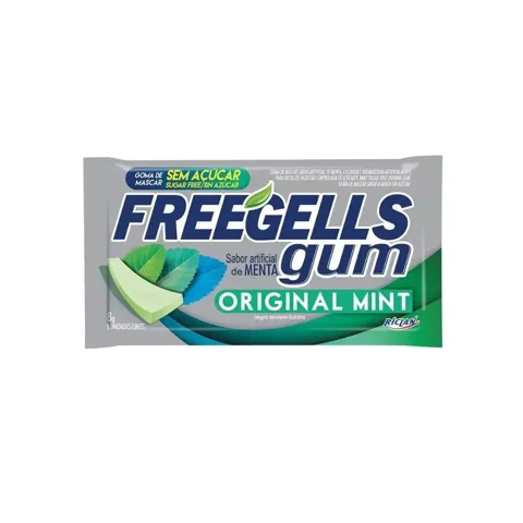 Gum Freegells  Hortelan  Zero Acucar