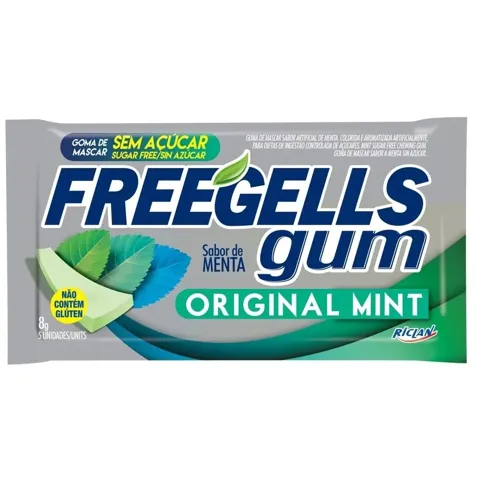 Gum Freegells  Original  Zero Acucar