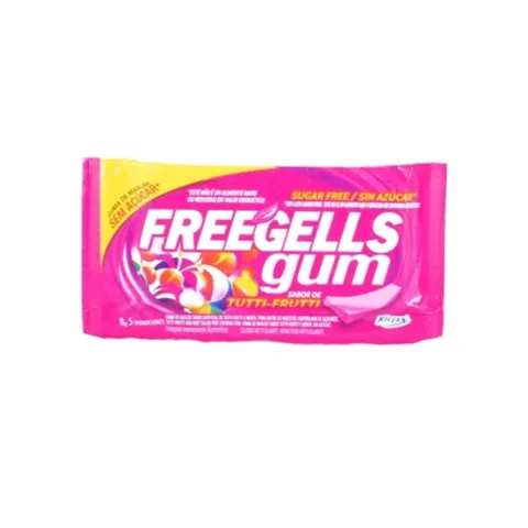 Gum Freegells  Tutti Fruitti Zero Acucar