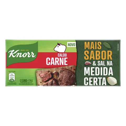 Caldo em Tablete Carne Knorr Caixa 114g 12 Unidades