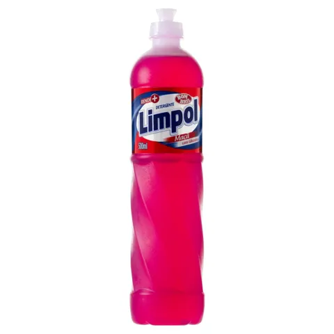Detergente Líquido Maçã Bom Bril Limpol Frasco 500ml
