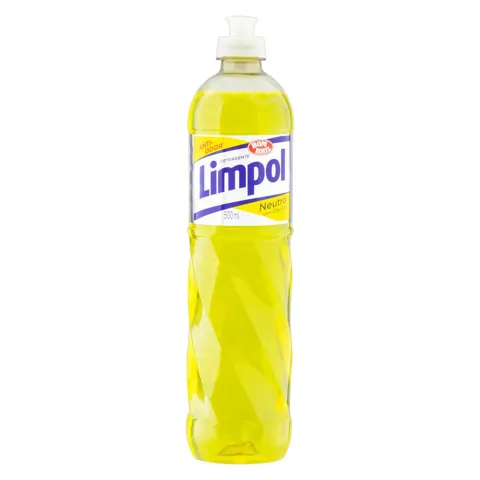 Detergente Líquido Neutro Bom Bril Limpol Frasco 500ml