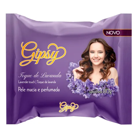 Sabonete Barra Toque de Lavanda Gipsy Flow Pack 80g