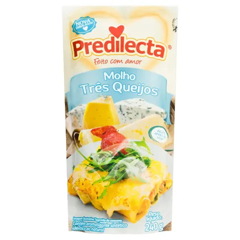 Molho Três Queijos Predilecta Sachê 240g
