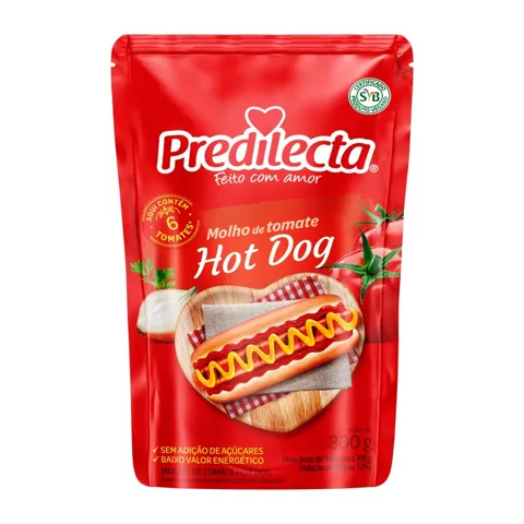 Molho de Tomate Hot-Dog Predilecta Sachê 300g