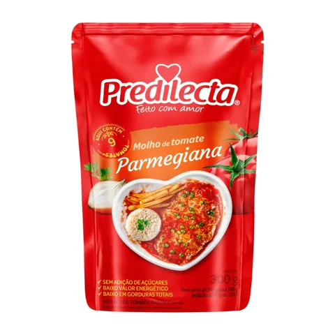 Molho de Tomate Parmegiana Predilecta Sachê 300g