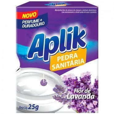 Pedra Sanitária Aplik Lavanda Caixa 25g