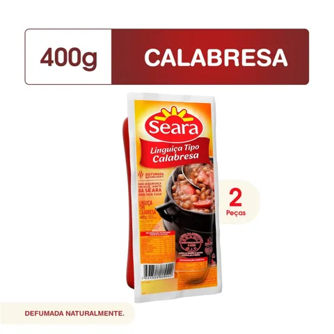 Linguiça tipo calabresa Seara 400g 2pc