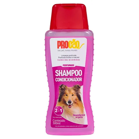 Shampoo e Condicionador para Cães e Gatos Perfumado Procão Frasco 500ml