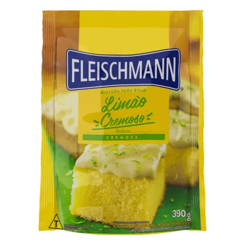 Mistura para Bolo Cremoso Limão Fleischmann Sachê 390g
