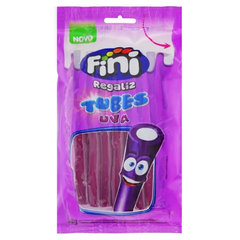 Bala Regaliz Uva Fini Pacote 80g