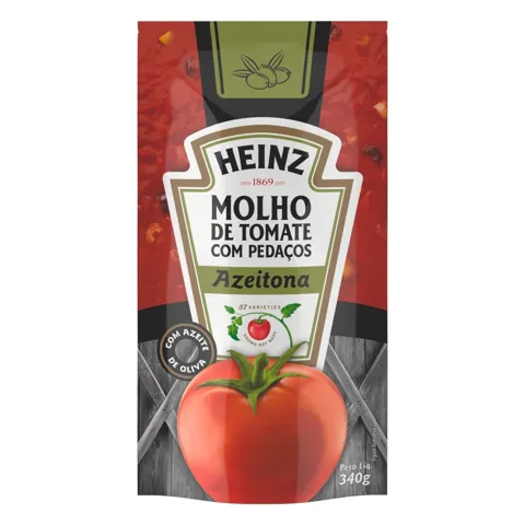 Molho de Tomate com Azeitona Heinz Sachê 340g