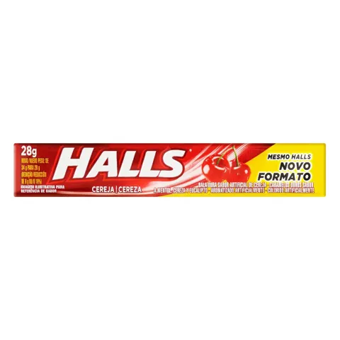 Bala Cereja Halls Pacote 28g
