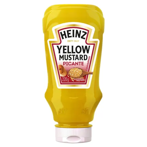 Mostarda Amarela Picante Heinz Squeeze 220g