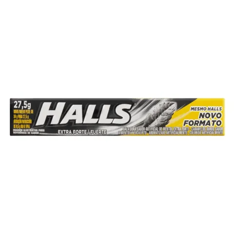 Bala Mentol Extra Forte Halls Pacote 27,5g