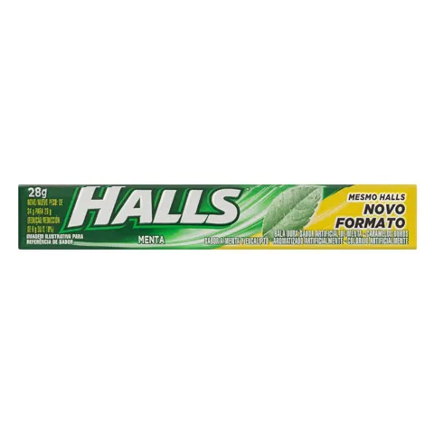 Bala Menta Halls Pacote 28g
