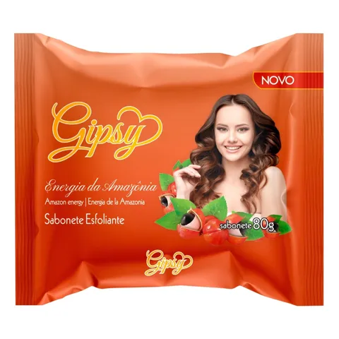 Sabonete Barra Esfoliante Energia da Amazônia Gipsy Flow Pack 80g