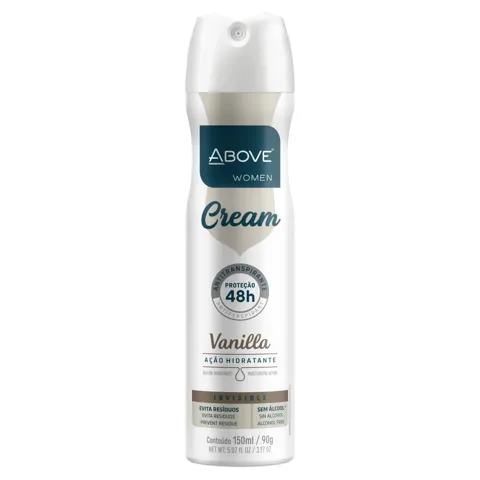Antitranspirante Aerossol Invisible Vanilla Above Women Cream 150ml