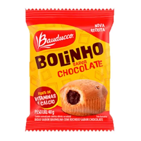 Bolinho Recheado Bauducco 40g Chocolate