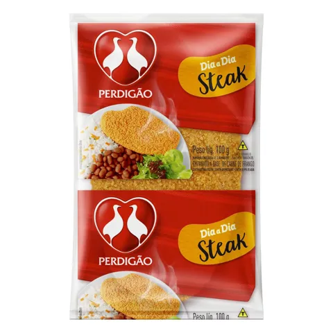 Empanado de Frango Steak Perdigão Dia a Dia Pacote 100g