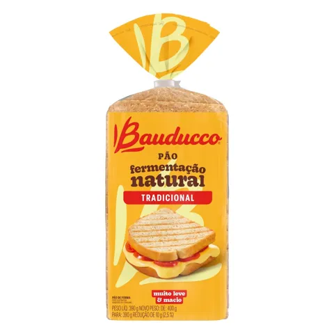 Pão de Forma Tradicional Bauducco Pacote 390g