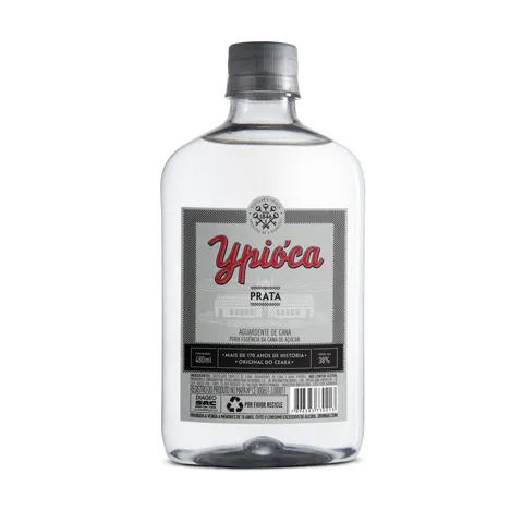 Aguardente de Cana Prata Ypióca Garrafa 480ml