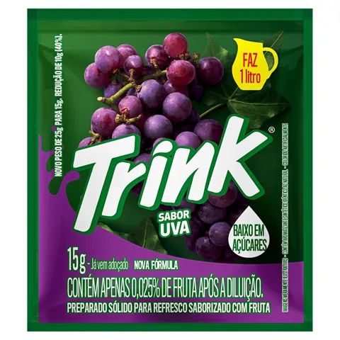 Refresco em Pó Uva Trink Pacote 15g