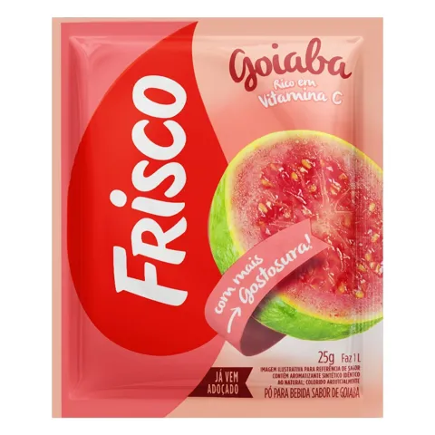 Refresco em Pó Goiaba Frisco Pacote 25g