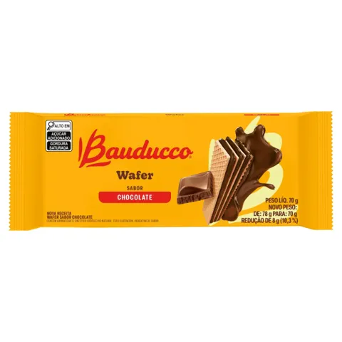 Wafer Bauducco Chocolate 70G