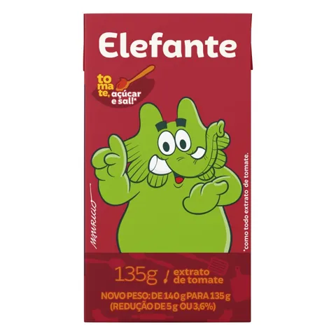 Extrato de Tomate Elefante Caixa 135g
