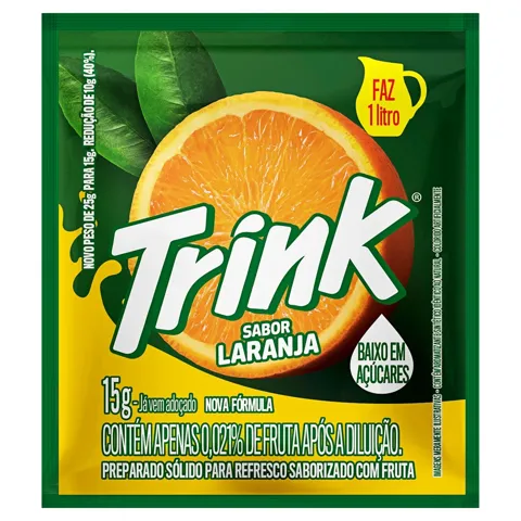 Refresco em Pó Laranja Trink Pacote 15g