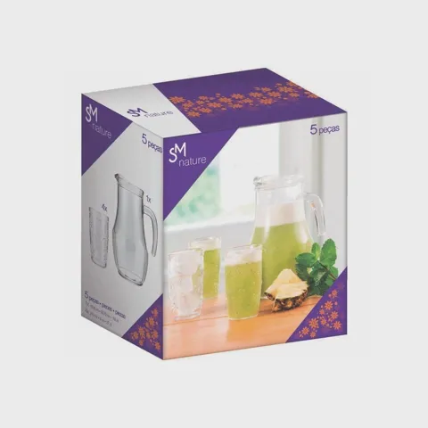 Cj Jarra Nadir Nature C/ 4 Copos 1,5l