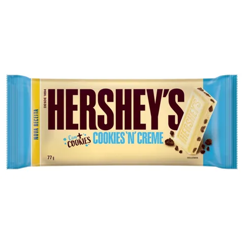 Chocolate Branco Cookies 'n' Creme Hershey's Pacote 77g