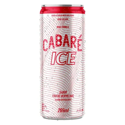 Bebida Mista Alcoólica Frutas Vermelhas Cabaré Ice Lata 269ml