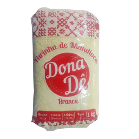 Farinha Mandioca Dona De 1KG Branca