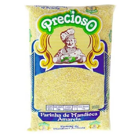 Farinha de Mandioca Tipo 1 Amarela Precioso Pacote 1kg