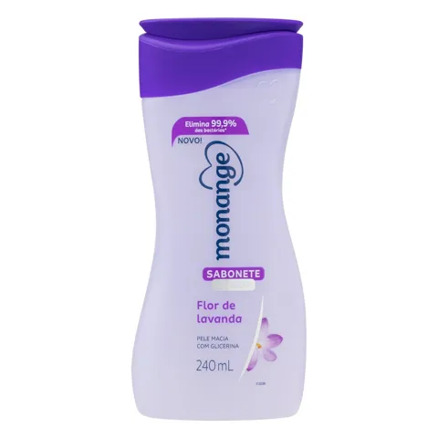 Sabonete Líquido Flor de Lavanda Monange Frasco 240ml