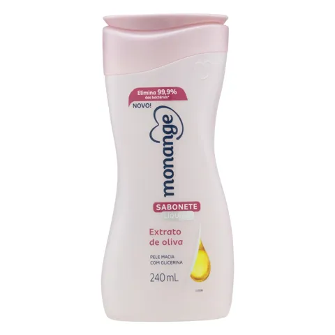 Sabonete Líquido Extrato de Oliva Monange Frasco 240ml