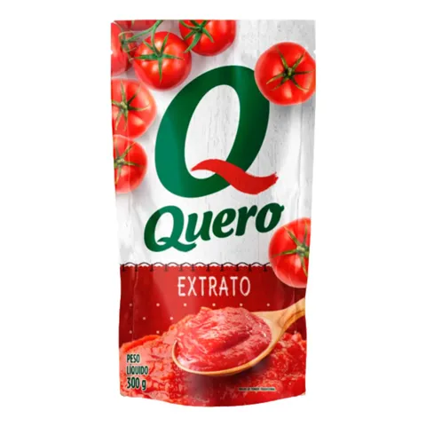 Extrato de Tomate Tradicional Quero Pouch 300g