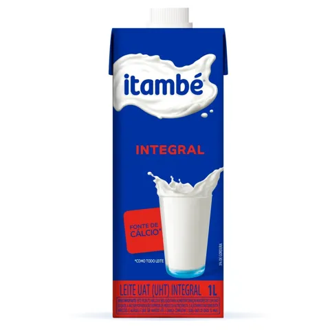 Leite UHT Integral Itambé Caixa com Tampa 1l