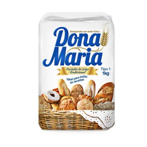 Farinha Trigo Dona Maria 1Kg S/Fermento