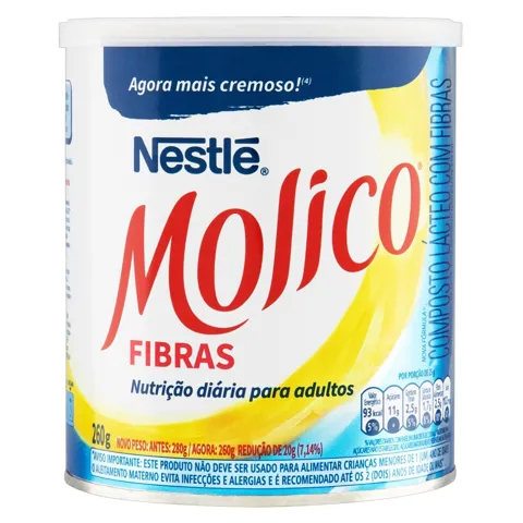 Composto Lácteo Fibras Molico Lata 260g