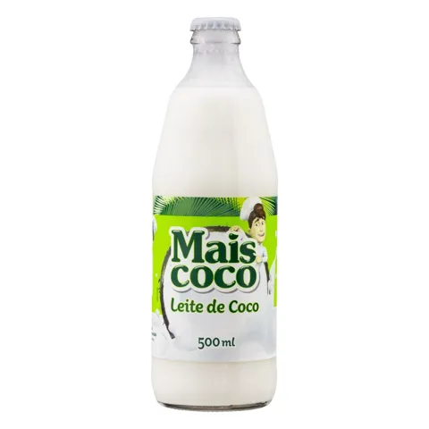 Leite de Coco Mais Coco Vidro 500ml