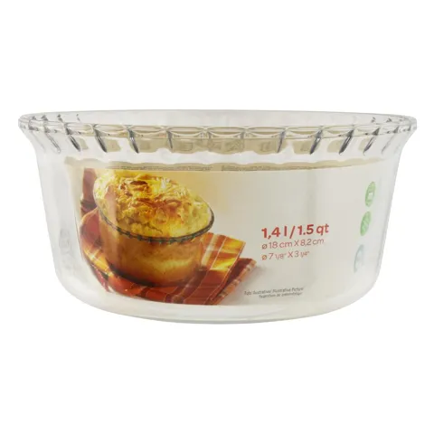 Forma Redonda para Suflê 1,4l Marinex