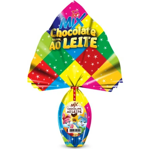 Ovo Pascoa Toc Mix Choc Ao Leite 50G