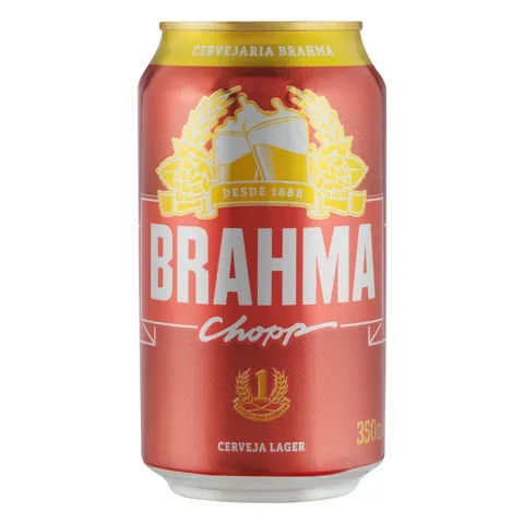 Cerveja Lager Brahma Chopp Lata 350ml