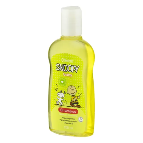 Shampoo Líquido Gotas de Camomila Cottonbaby Snoopy Baby Frasco 200ml