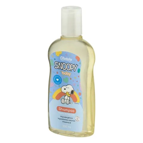 Shampoo Líquido Toque de Algodão Cottonbaby Snoopy Baby Frasco 200ml